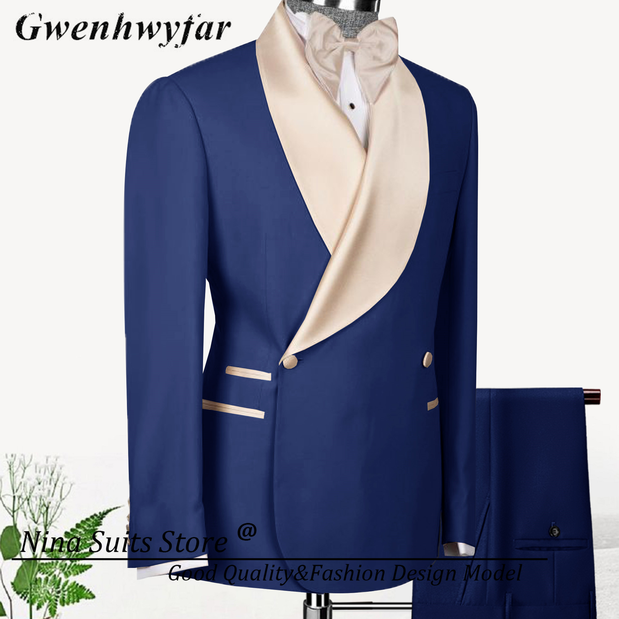 Men'S Formal Wear Stores - نينا مخزن مزدوجة الصدر الدعاوى للرجال