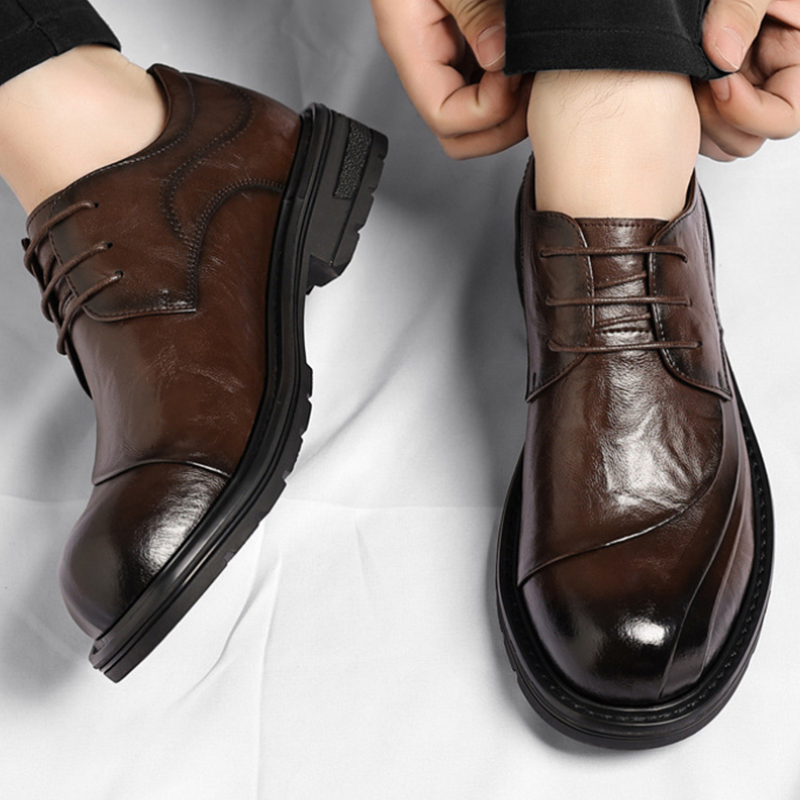 Formal Wear For Men In Wedding - أحذية رسمية من الجلد الطبيعي المصقول