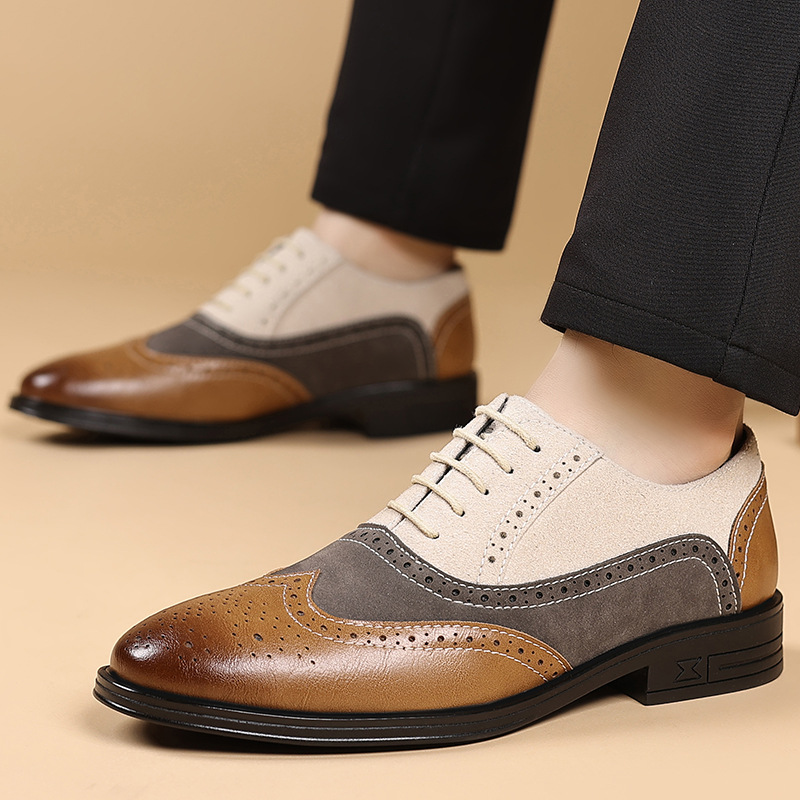 Men'S Luxury Formal Wear - أحذية رجالية فاخرة أحذية البروغ الرجعية