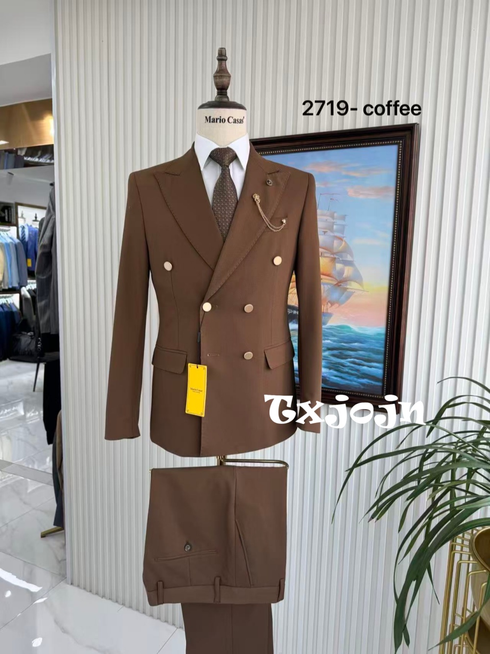 Men'S Formal Wear For Engagement - بدلة رجالية أنيقة فاخرة من قطعتين