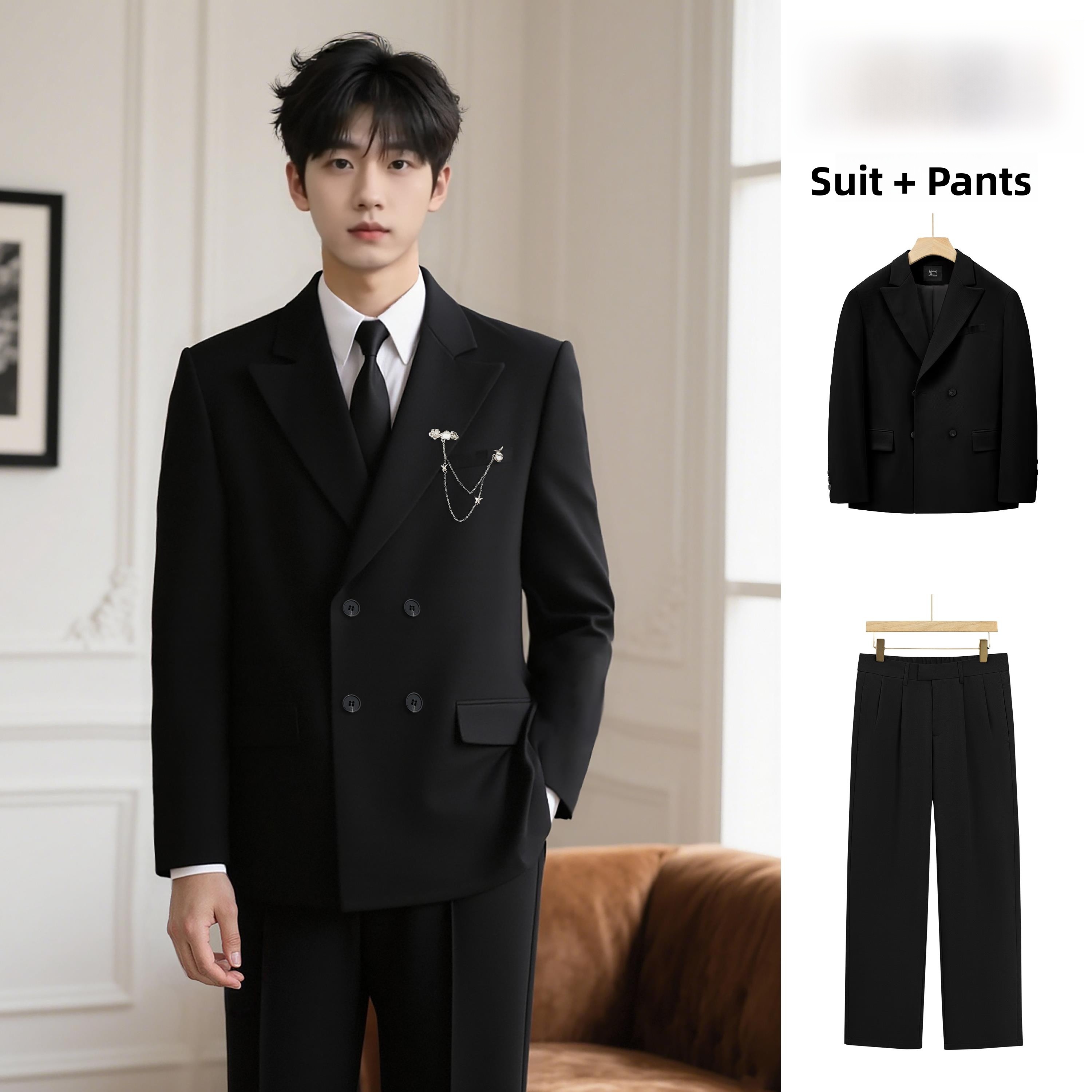 بدلة أنيقة ذات صف مزدوج من الأ - مراجعة Men'S Formal Wear For Engagement وسعره