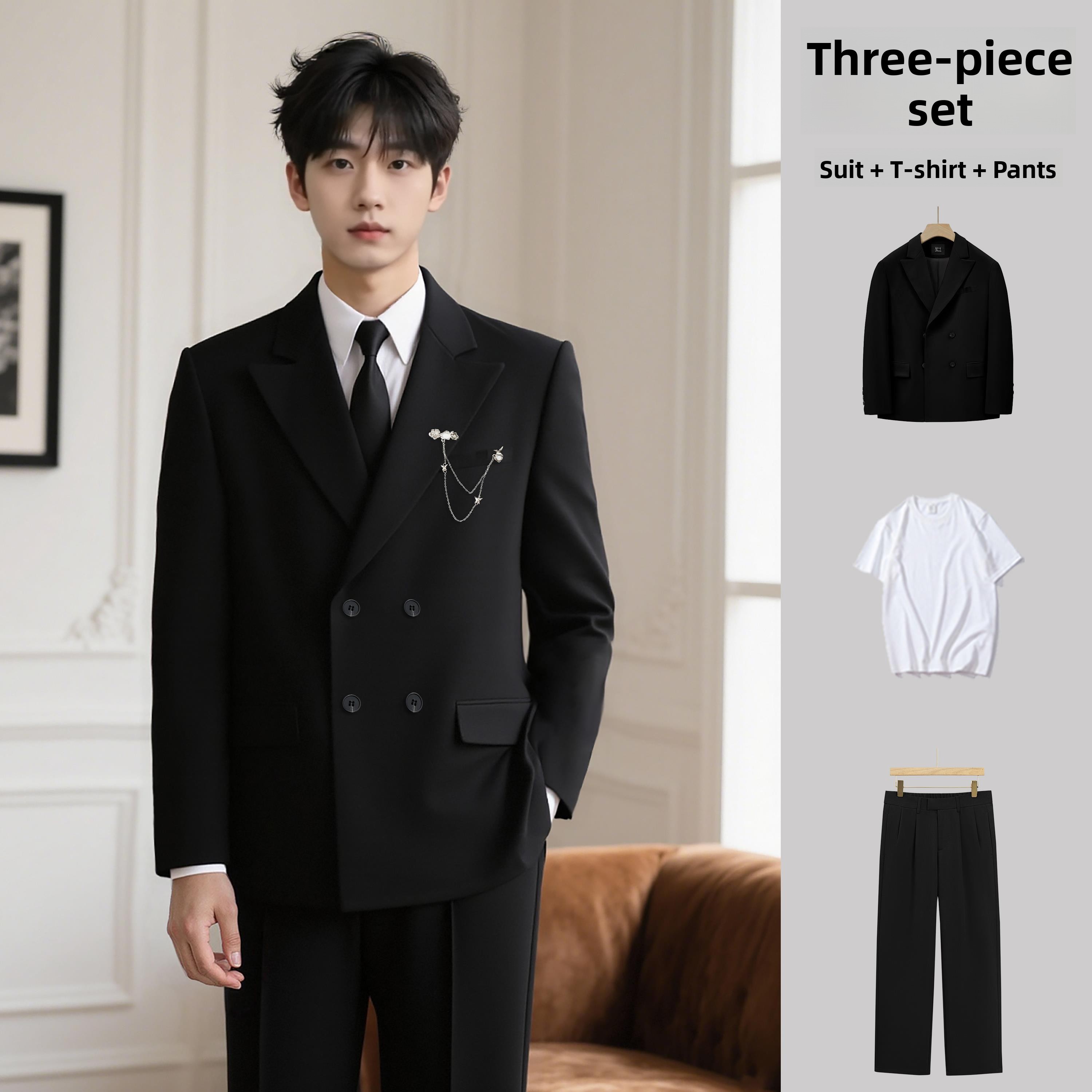 بدلة أنيقة ذات صف مزدوج من الأ - مراجعة Men'S Formal Wear For Engagement وسعره