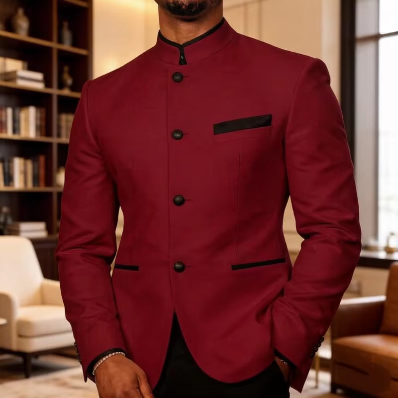 جاكيت رسمي بقصة ضيقة بزر واحد، - مراجعة Formal Wear For Men In Wedding وسعره