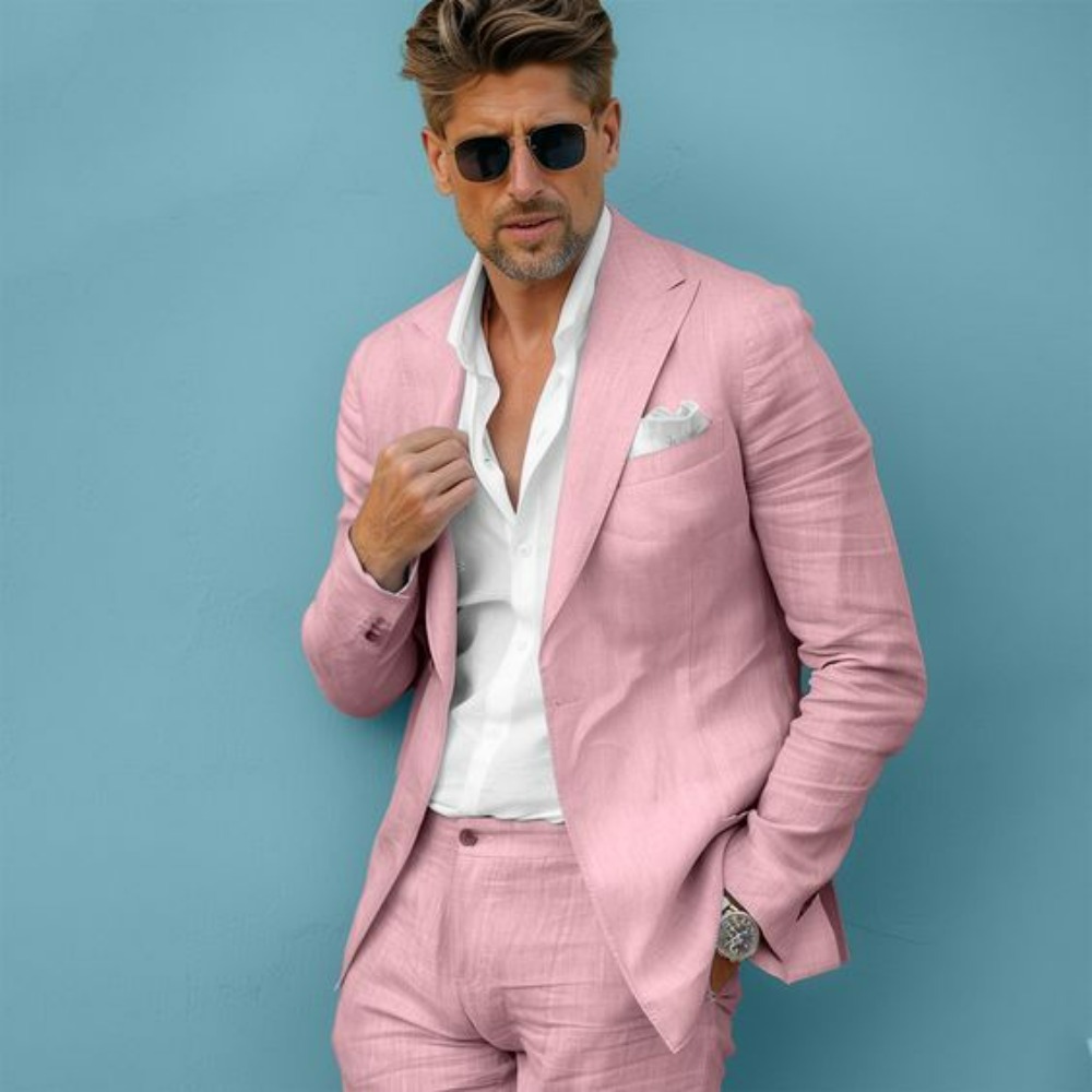 بدلة رجالية من الكتان لحفلات ا - مراجعة Men'S Formal Wear No Suit وسعره