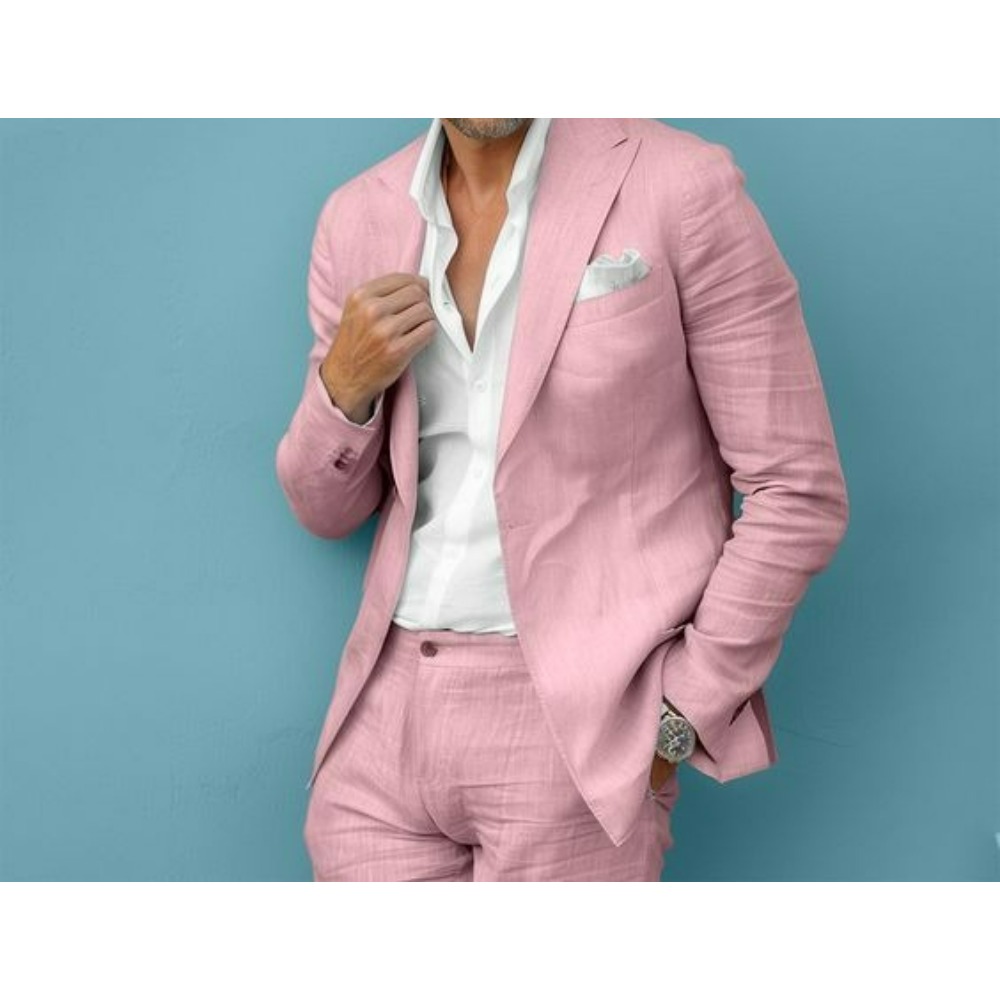 بدلة رجالية من الكتان لحفلات ا - مراجعة Men'S Formal Wear No Suit وسعره