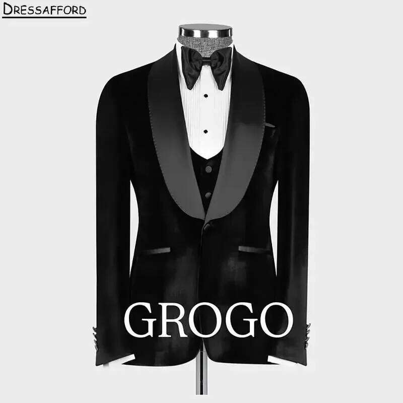بدلة رسمية سوداء للزفاف مع حزا - مراجعة Men'S Formal Wear No Suit وسعره
