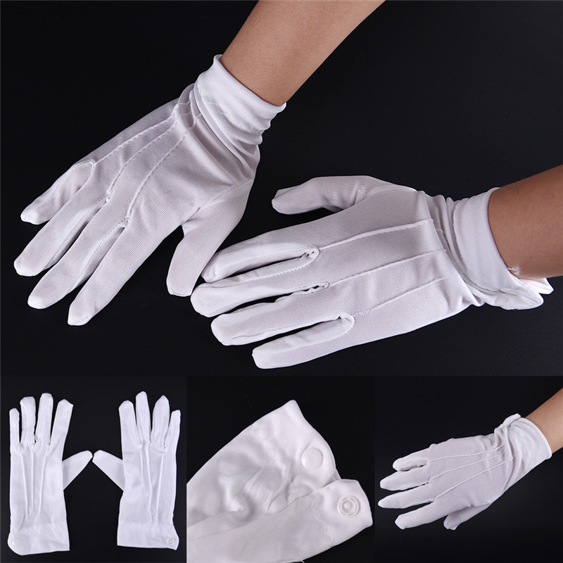 تصميم الأزياء 1 زوج قفازات بيض - مراجعة Formal Wear Gloves Men وسعره