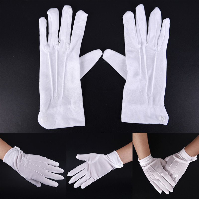 تصميم الأزياء 1 زوج قفازات بيض - مراجعة Formal Wear Gloves Men وسعره